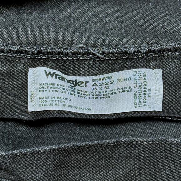 Wrangler 13MWZ Cowboy Cut Original Fit Jeans Black 36x32 - Picture 7 of 7